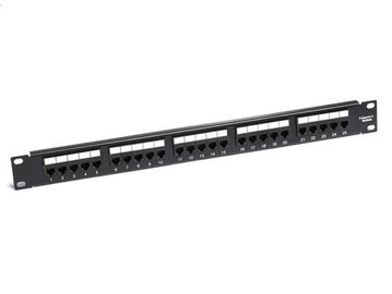 RJ11 1U Cat3 25port Telephone Patch Panels 19Inch Rack Patch Panels Category 3 Patch Panel