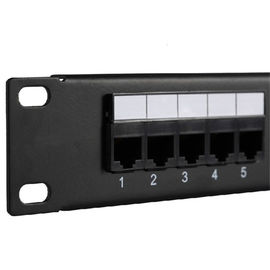 RJ11 1U Cat3 25port Telephone Patch Panels 19Inch Rack Patch Panels Category 3 Patch Panel