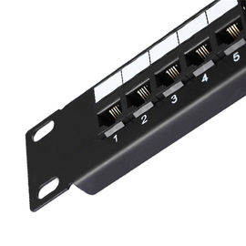 RJ11 1U Cat3 25port Telephone Patch Panels 19Inch Rack Patch Panels Category 3 Patch Panel