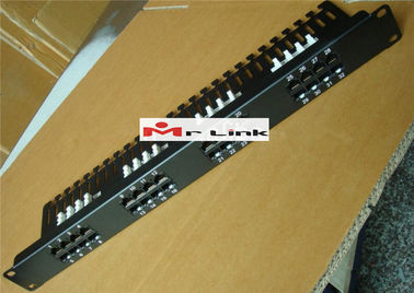 RJ11 1U Cat3 32port Telephone Patch Panels 19Inch Rack Patch Panels Category 3 Patch Panel