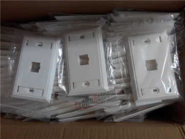 1 Port Network US Wall Plates  For RJ45 Keystone Jacks ABS Face Plate