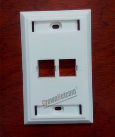 2Ports Network US Wall Plates  For RJ45 Keystone Jacks ABS Face Plate