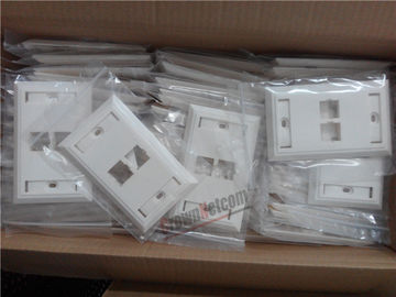 2Ports Network US Wall Plates  For RJ45 Keystone Jacks ABS Face Plate