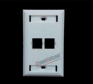 2Ports Network US Wall Plates  For RJ45 Keystone Jacks ABS Face Plate