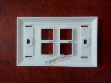 4Ports Network US Wall Plates  For RJ45 Keystone Jacks ABS Face Plate