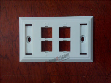 4Ports Network US Wall Plates  For RJ45 Keystone Jacks ABS Face Plate