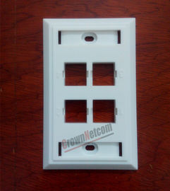 4Ports Network US Wall Plates  For RJ45 Keystone Jacks ABS Face Plate