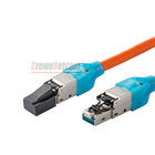 Toolless 8P8C Cat7 Cat6A RJ45 Connectors Shielded For 22AWG-24AWG Lan Cables