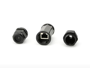 Ethernet Waterproof RJ45 Inline Couplers / Adapters For Network Extender Network Connectors