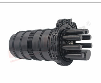 Vertical 24 Cores Optical Fiber Splice Closure Waterproof Fiber Cable Junction Box 6 Inlets 6 Outlets