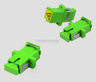 Optical Fiber SM Simplex SC-APC Couplers With Anti-dust Cover/Caps Singlemode SC-SC Adapter Female SC Optic Fiber Flange