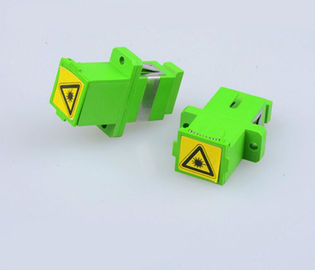 Optical Fiber SM Simplex SC-APC Couplers With Anti-dust Cover/Caps Singlemode SC-SC Adapter Female SC Optic Fiber Flange