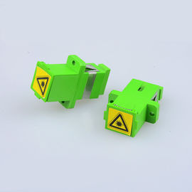 Optical Fiber SM Simplex SC-APC Couplers With Anti-dust Cover/Caps Singlemode SC-SC Adapter Female SC Optic Fiber Flange