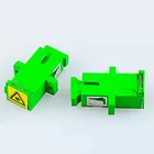 Optical Fiber SM Simplex SC-APC Couplers With Anti-dust Cover/Caps Singlemode SC-SC Adapter Female SC Optic Fiber Flange