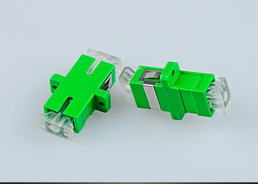 Optical Fiber SM Simplex SC-APC Couplers With Crystal Anti-dust Cover Singlemode SC-SC Adapter Female SC Optic Fiber Fl