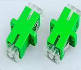 Optical Fiber SM Simplex SC-APC Couplers With Crystal Anti-dust Cover Singlemode SC-SC Adapter Female SC Optic Fiber Fl