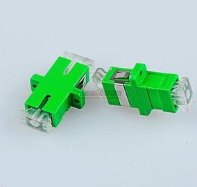 Optical Fiber SM Simplex SC-APC Couplers With Crystal Anti-dust Cover Singlemode SC-SC Adapter Female SC Optic Fiber Fl