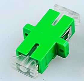 Optical Fiber SM Simplex SC-APC Couplers With Crystal Anti-dust Cover Singlemode SC-SC Adapter Female SC Optic Fiber Fl