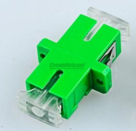 Optical Fiber SM Simplex SC-APC Couplers With Crystal Anti-dust Cover Singlemode SC-SC Adapter Female SC Optic Fiber Fl