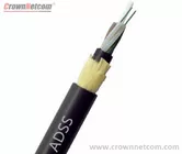 ADSS 24 Cores Single Mode Fiber Optic Cable,48 threads with one tube, HDPE jacket and FO number of tube 12
