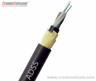 All dielectric loose tube outdoor adss fiber optical cable, optic fiber cable adss