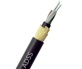 ADSS 24 Cores Single Mode Fiber Optic Cable,48 threads with one tube, HDPE jacket and FO number of tube 12