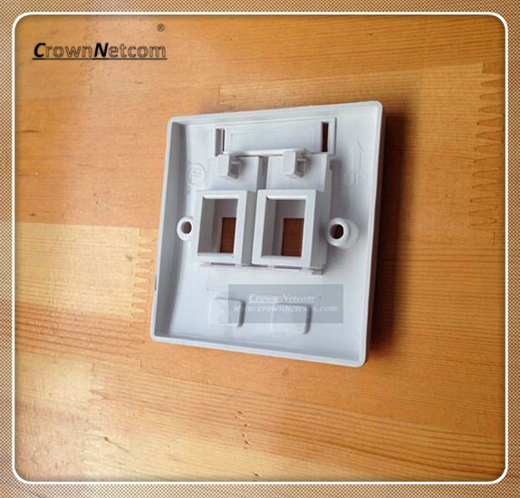 Dual port RJ45 Face Plate 2ports Network Face Avant For Networking system