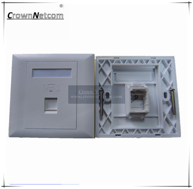 Single Port Network 86X86 Type RJ45 Faceplates For Network Keystone Jacks 1port faceplates