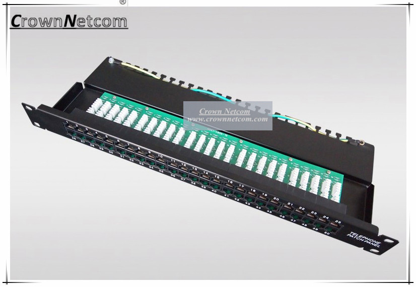 cat3 25port patch panel high quality UTP 25Ports vioce patch Panel with keystone jacks Category 3 RJ11 Data Patch Panels