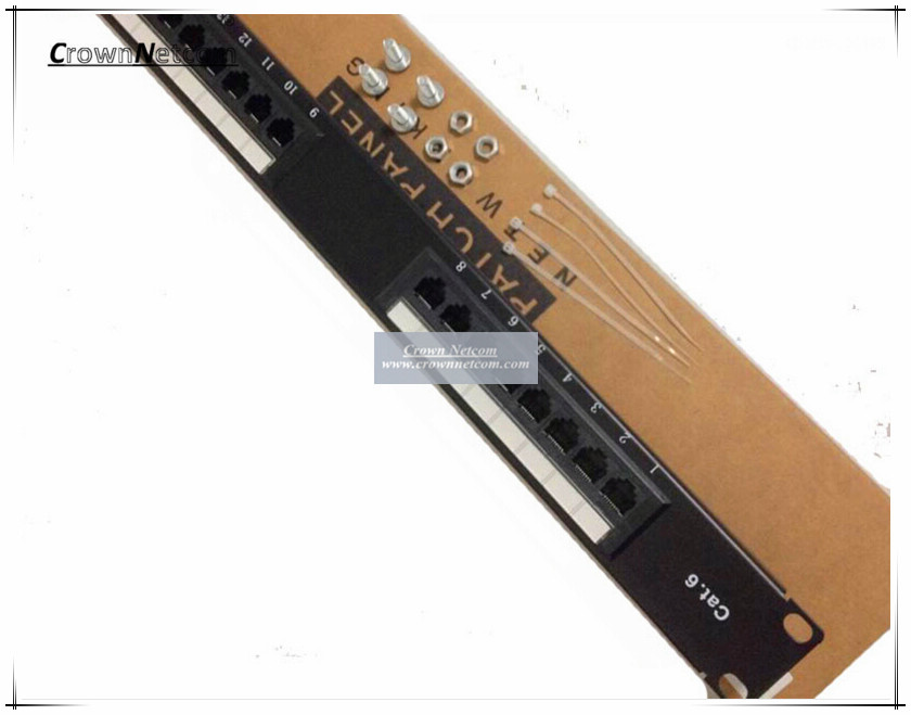 19 Inch Cat6 16 Port Patch Panel 1U Cabinet Patch Panel 16 Ports Ethernet Patch Panel 19inch RJ45 Cat6 Patch Panels