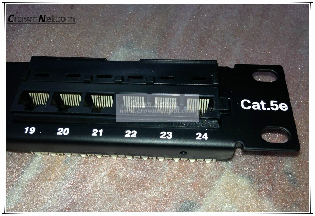 Telecom Cat5e 24Port RJ45 Patch Panel UTP Project Patch Panel UTP Patch Panel 19Inch 1U Category 5e Pach panel