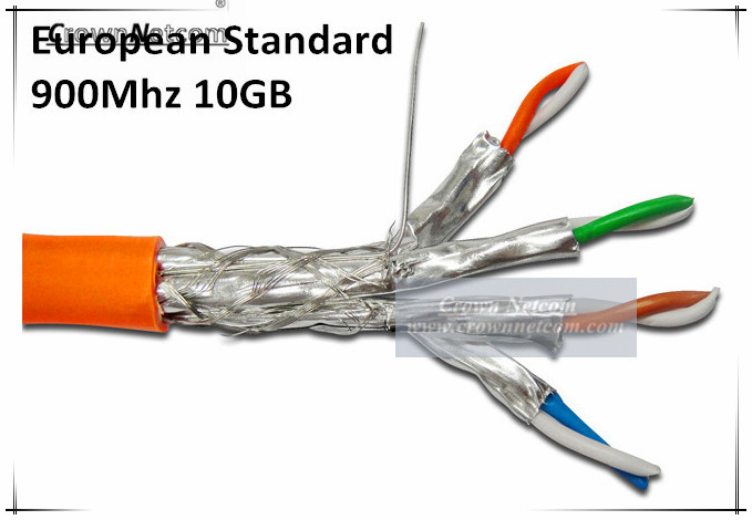 10GB 900MHz CAT7 SSTP Solid Cables Cat 7 Copper wires AWG23 - LSOH/LSZH Ethernet Cable Category 7