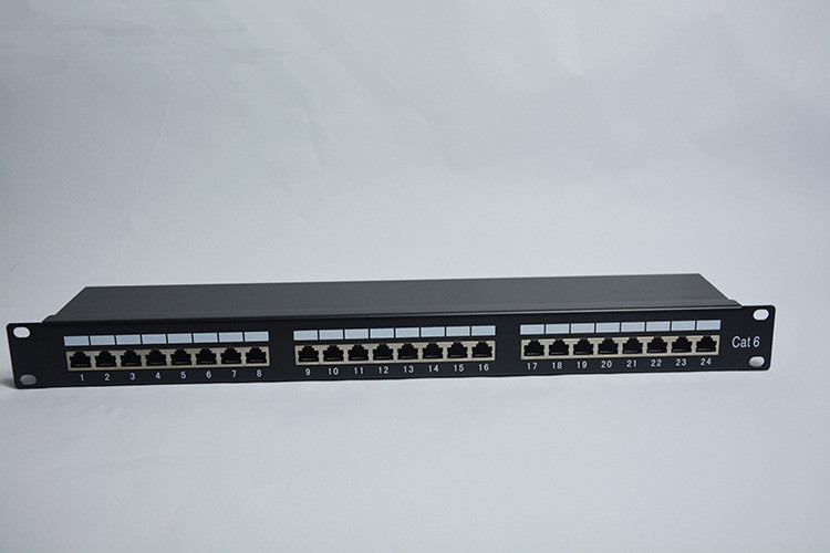 NETWORK Cat5e 24PORT Shielded Patch Panel 1U Rack Patch Panels Category 5e RJ45 Pach Panels