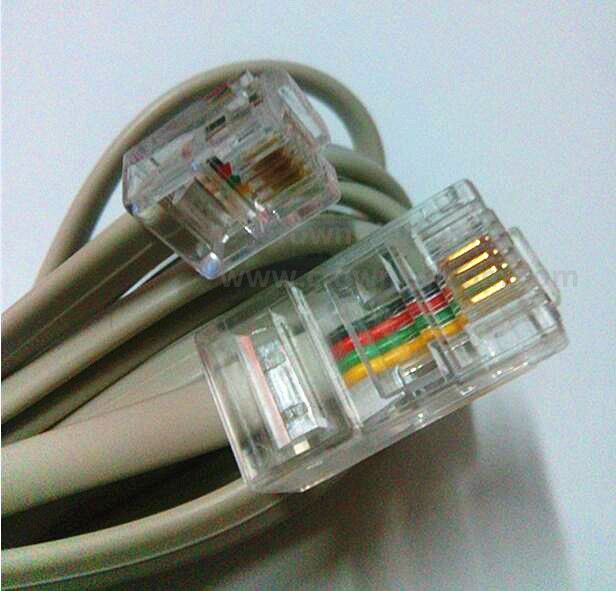 RJ45-RJ11 Cat5e Patch Cords 2cores Copper 24awg Patch Cables Networking Voice Patch Cordy