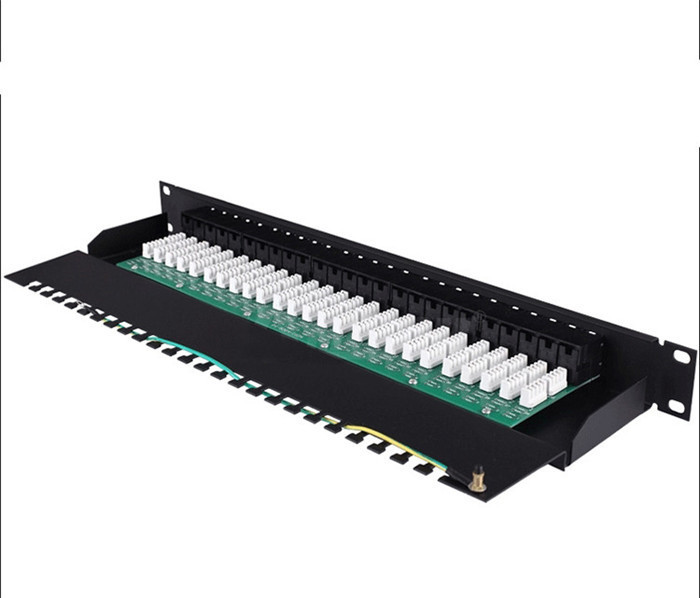 RJ11 1U Cat3 32port Telephone Patch Panels 19Inch Rack Patch Panels Category 3 Patch Panel